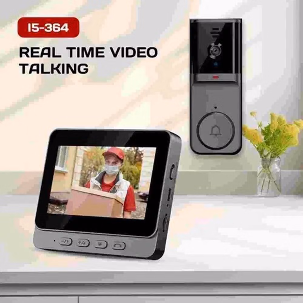 FLAVORA HD Wireless Video Doorbell Camera Intercom System in Black – 2