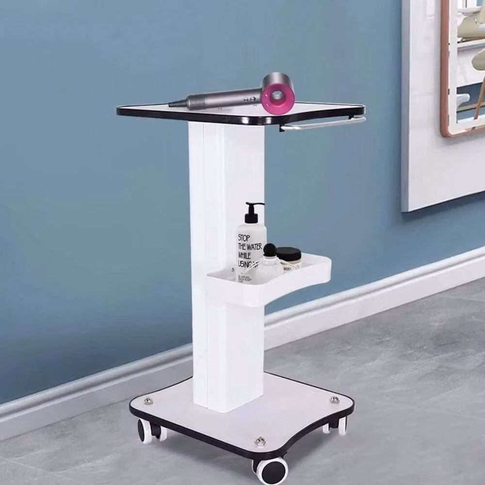 FLAVORA Multi-Tier Beauty Salon and SPA Rolling Trolley with Wheels in White – 3