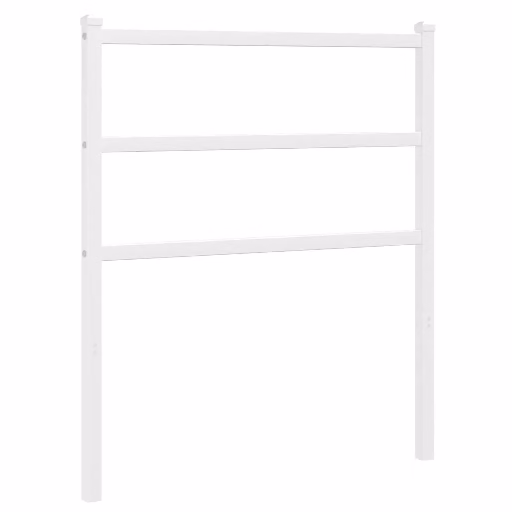 Berkfield Home Classic Metal Headboard in White, Width: 75 cm – 2