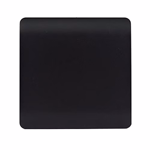 Trendi Black Plastic Flush Single Switch Plate – 2