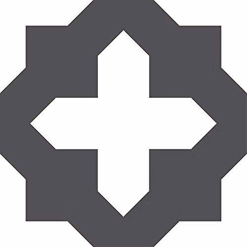FloorPops FP3308 Nordic Self-Adhesive Geometric Tile-Look Floor Tiles, Black and White – 1