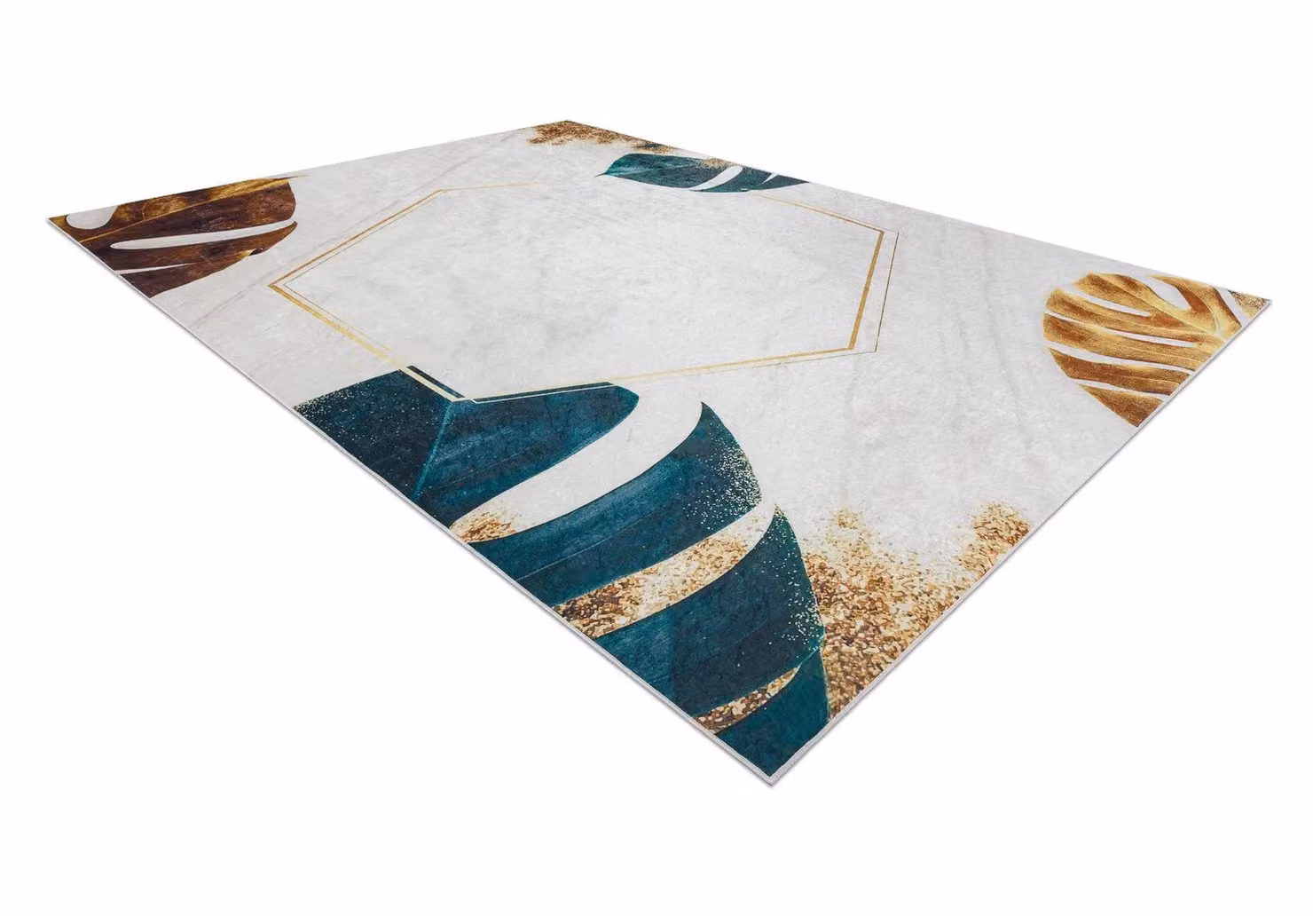 RugsX Andre Modern White Rectangular Polyester Rug, W: 120 cm, L: 170 cm – 2