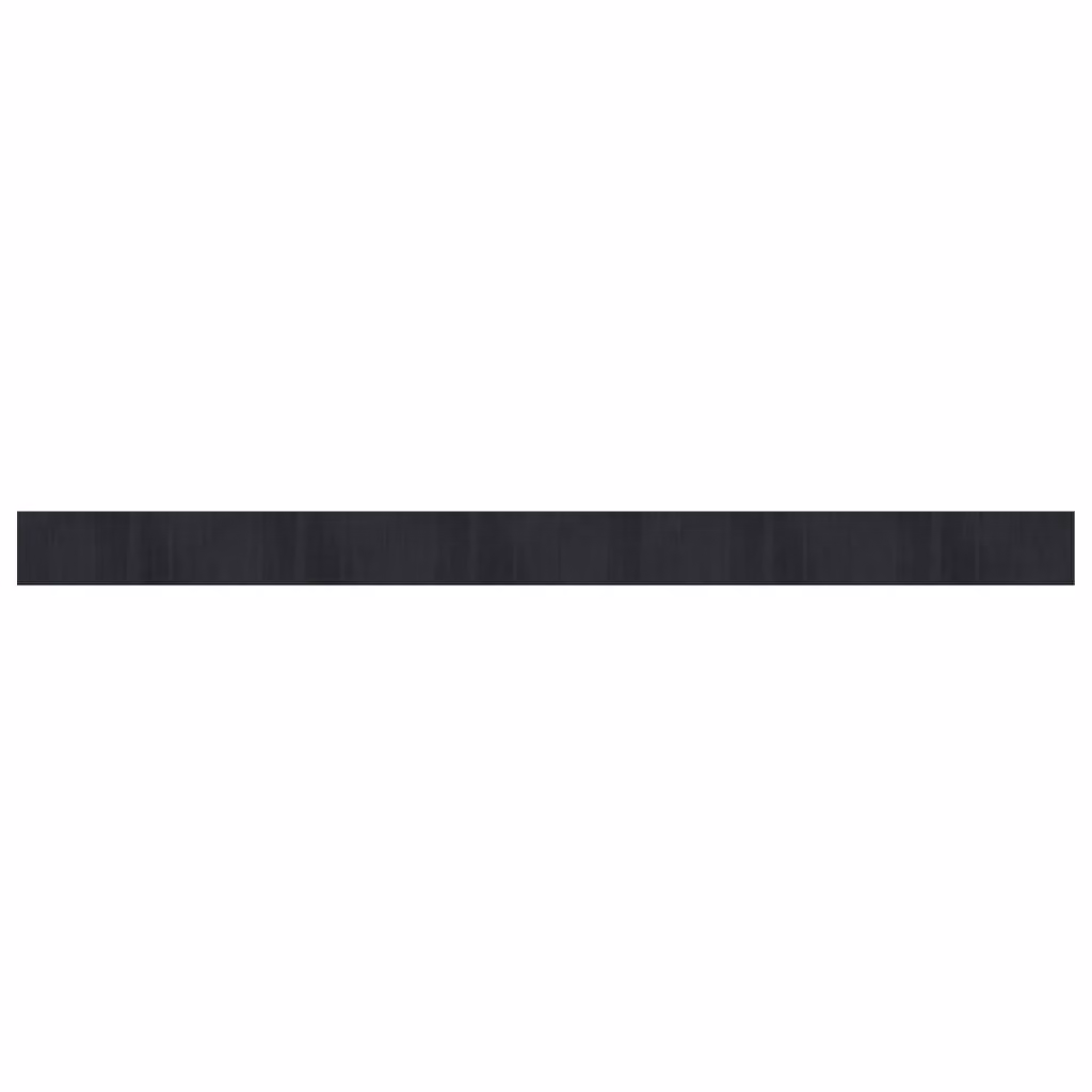 Berkfield Home Rectangular Bamboo Rug in Black, W/D/H: 70 x 100 x 1 cm – 1