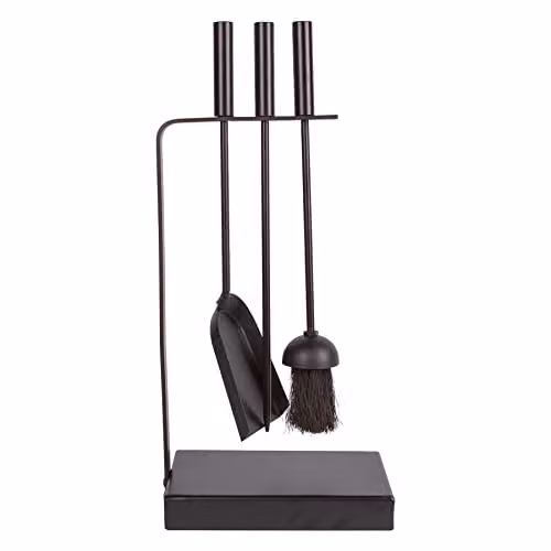 Hammer & Tongs Goodwood 4 Piece Fireside Companion Set in Black – 2