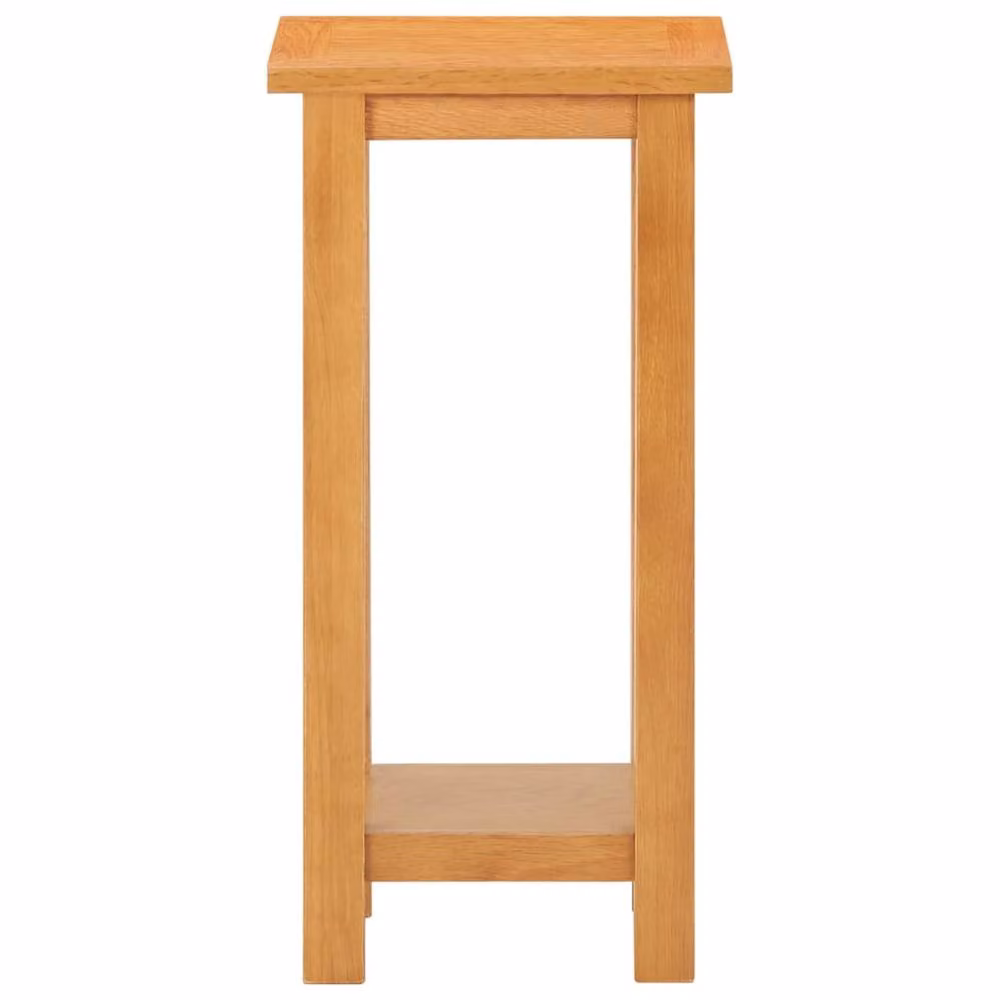 Berkfield Home Solid Oak Wood Side Table in Brown W/D/H: 27 x 24 x 55 cm – 2