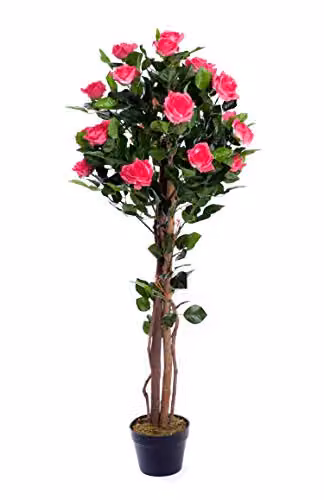 Best Artificial Pink Rose Flower Tree, Height: 120 cm – 1