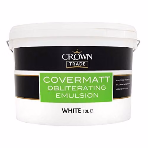 Crown Trade Covermatt Brilliant White Matt Paint 10 l