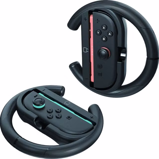 Venom Nintendo Switch Steering Wheel Twin Pack - Black