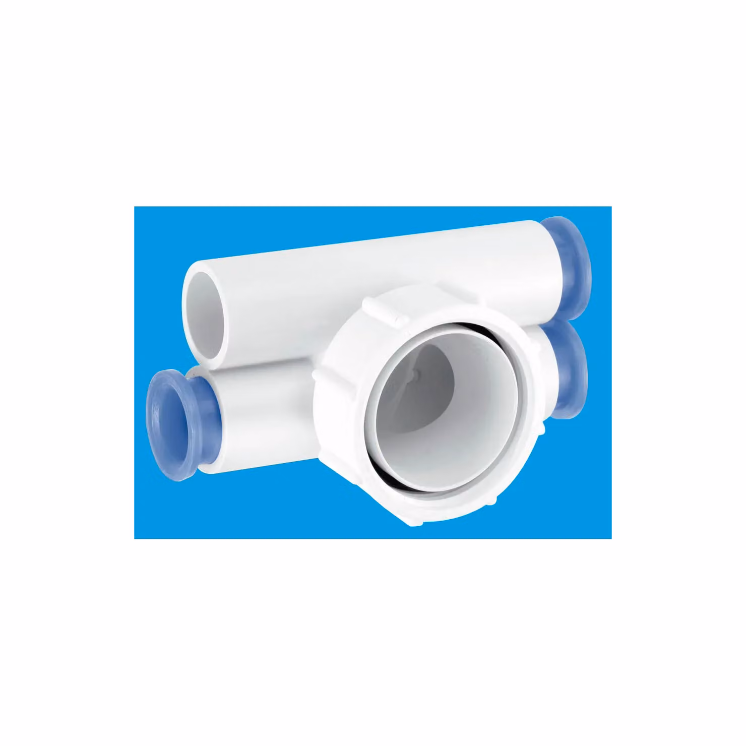 McAlpine Wasteflow R12 Four Way Connector 1.5 inch White – 2