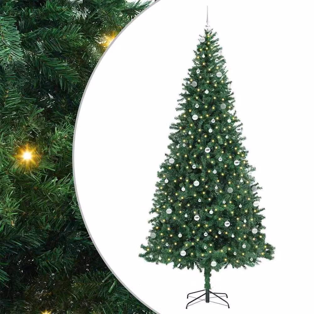 Berkfield Home Artificial Christmas Tree with 300 LEDs and Stand, Green, Height: 300 cm – 2