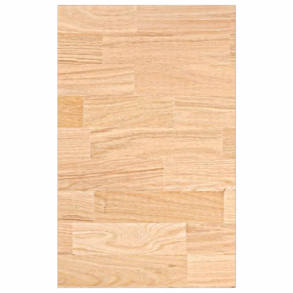 Berkfield Home Rectangular Solid Wood Oak Kitchen Worktop, Brown, W: 40 cm, D: 63.5 cm, H: 2.7 cm