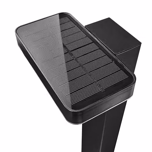 Nordlux Rica Solar LED Outdoor Post Light in Black Stainless Steel with Motion and Dusk Sensors – 2