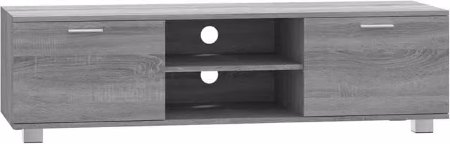 Berkfield Home Modern Grey Sonoma TV Cabinet in Engineered Wood W/D/H: 140 x 40.5 x 35 cm – 1