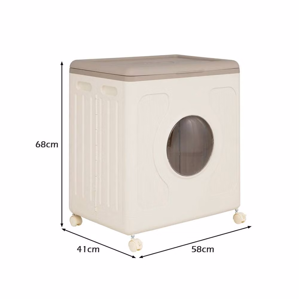 EONLION 120 L Rolling Clothes Storage Box in Beige – 2