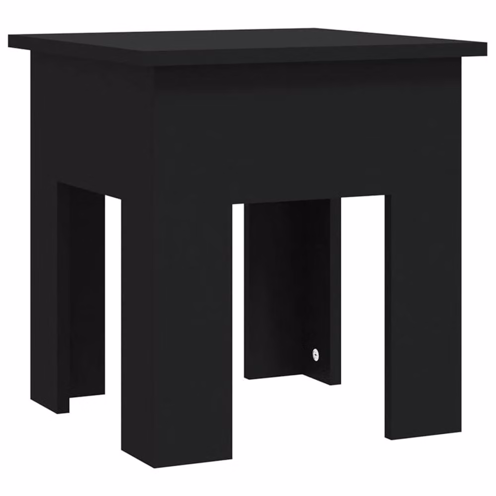 Berkfield Home Black Modern Square Coffee Table, W/D/H: 40 x 40 x 42 cm – 2