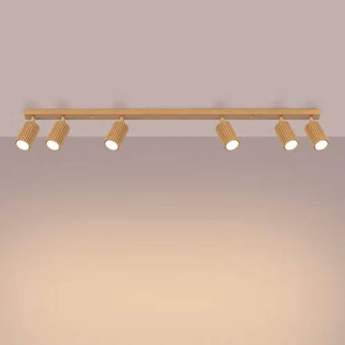 SOLLUX lighting KARBON Gold Ceiling Lamp with 6 GU10 LED Bulbs – 3