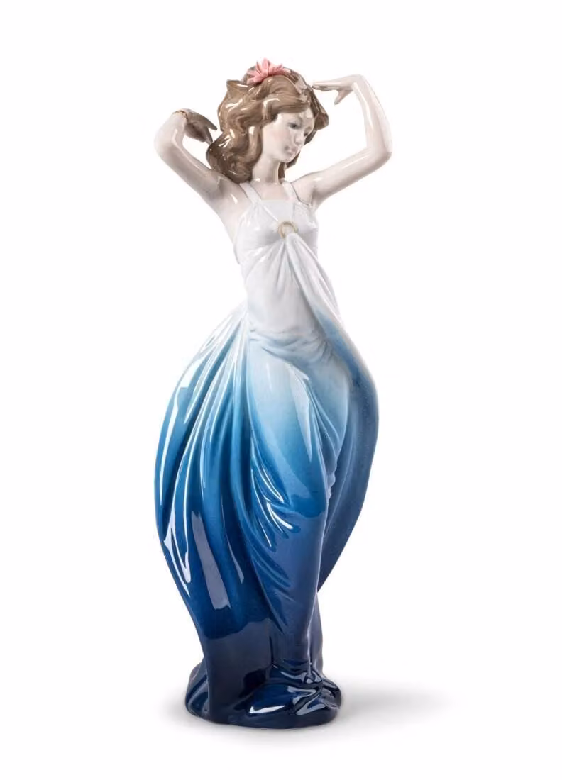 Lladró Ethereal Spirit Blue Porcelain Tabletop Sculpture