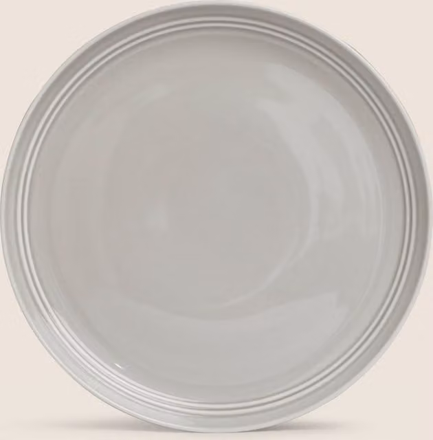 M&S Marlowe Porcelain Dinner Plate, Grey