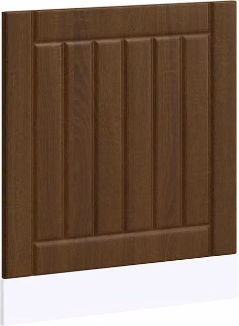 Berkfield Home Lucca Dishwasher Panel in Brown Oak Engineered Wood – 1