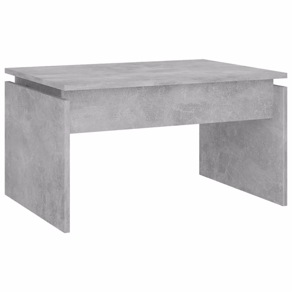 Berkfield Home Modern Rectangular Coffee Table in Concrete Grey, W/D/H: 68 x 50 x 38 cm – 2