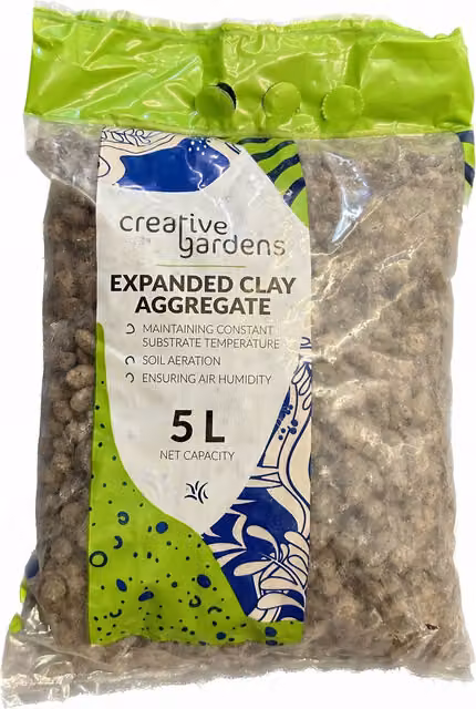 Trans-Pal Lightweight Brown Clay Aggregate Medium Special Substrate for Indoor Plants