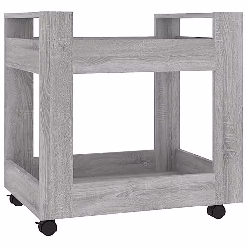 vidaXL Desk Trolley in Grey Sonoma, W/D/H: 60 x 45 x 60 cm
