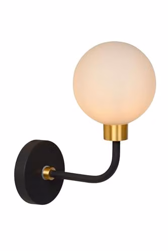 Lucide Berend Black Modern Wall Light for Bathrooms, IP44, G9 – 1