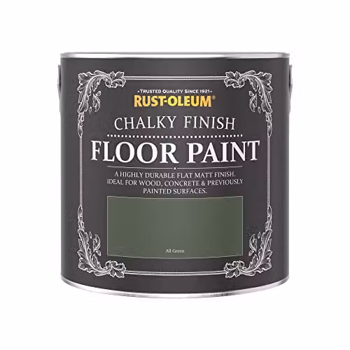 Rust-Oleum Green Scratch-Proof Water-Based Floor Paint in Matt Finish, 2.5 l – 3