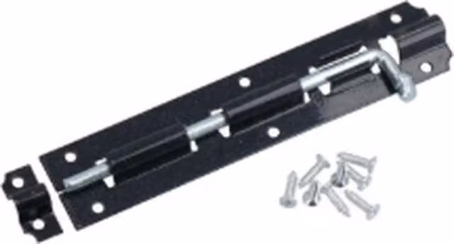 Garden Mile Black Steel Bolt Door Lock