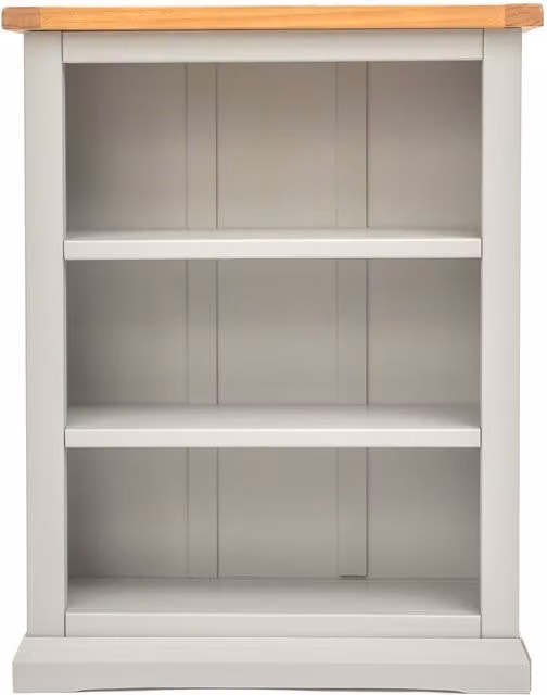 Cabinet Bits Loreo Grey Pine Bookcase with Adjustable Shelves, W/D/H: 90 x 30 x 70 cm