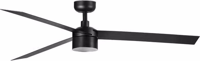 Netlighting Cruiser TEK LED Ceiling Fan, Matt Black, 132 cm, 2700K Warm White