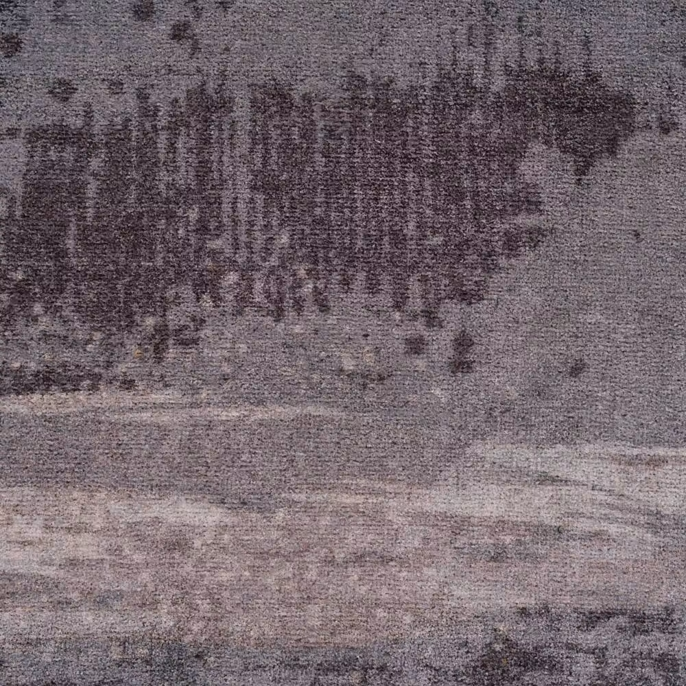 Kukoon Abstract Design Cotton Chenille Washable Long Hallway Runner Rug in Grey, W: 60 cm, L: 240 cm – 3