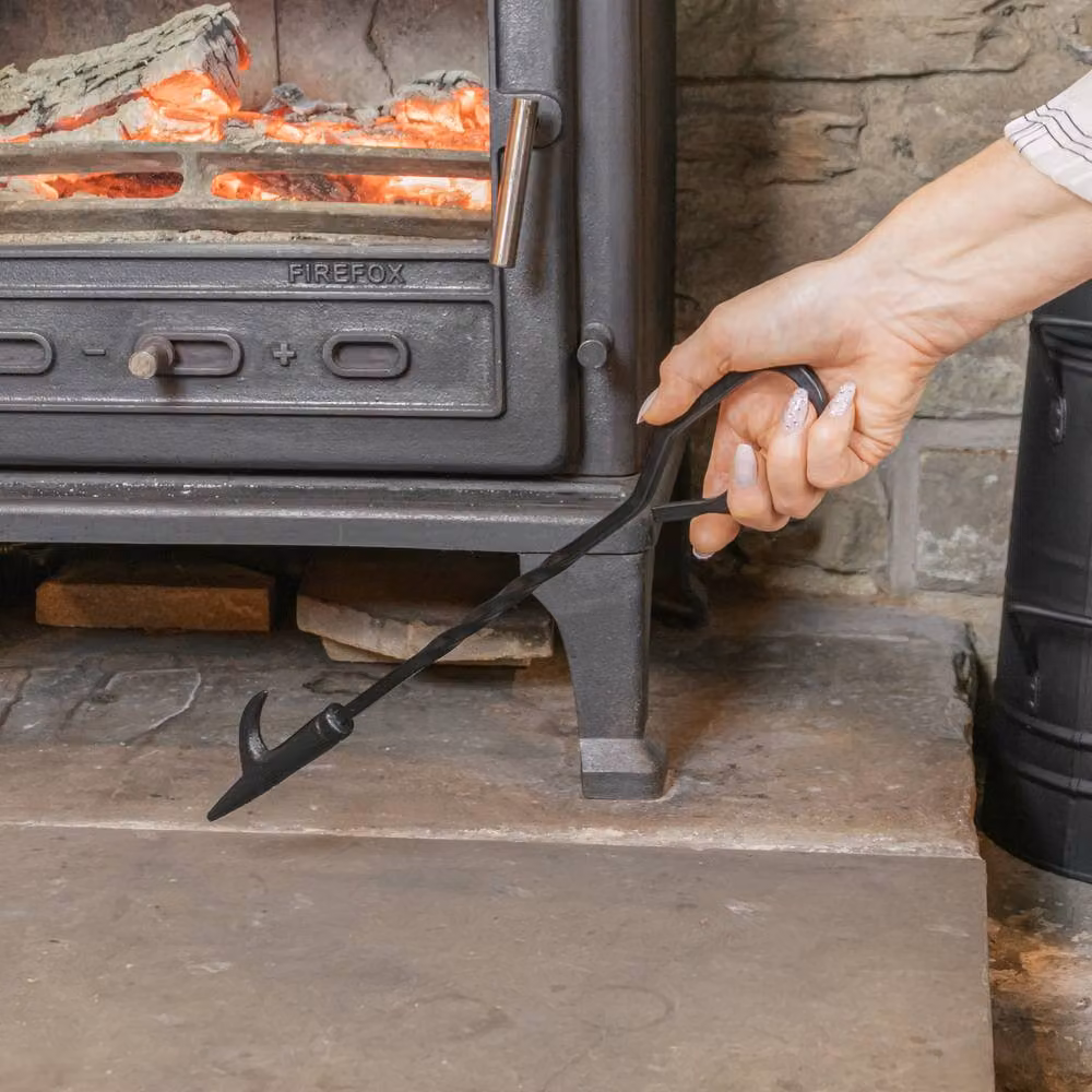 JVL Lomand Fireside Poker Fire Tool for Fireplace or Log Burner in Black – 3