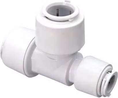 FloPlast Flofit+ Push Fit Reducing Tee, White, Pack of 5