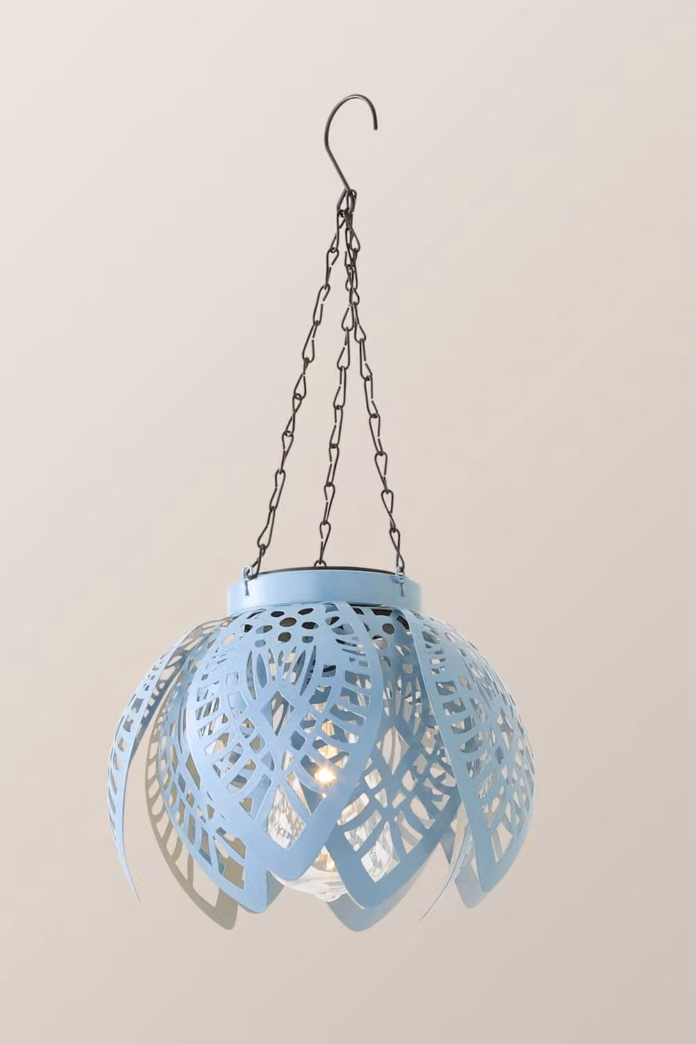 ValueLights Artichoke Solar LED Hanging Garden Lantern in Blue – 2
