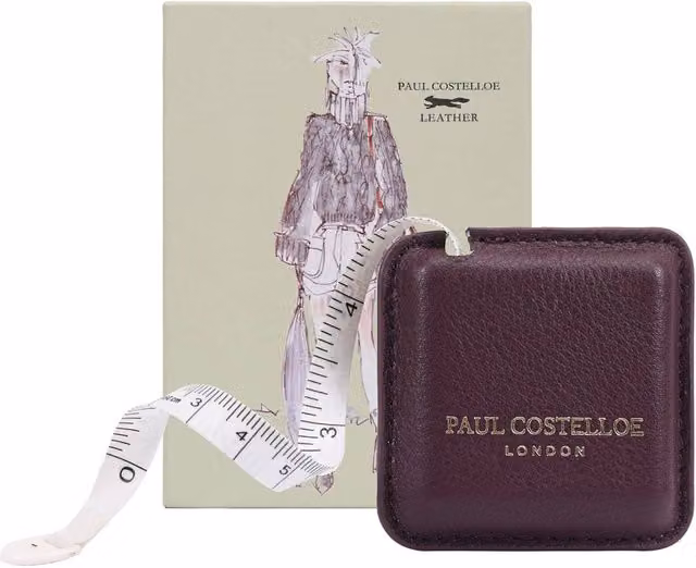 Paul Costelloe INO Leather Tape Measure in Purple