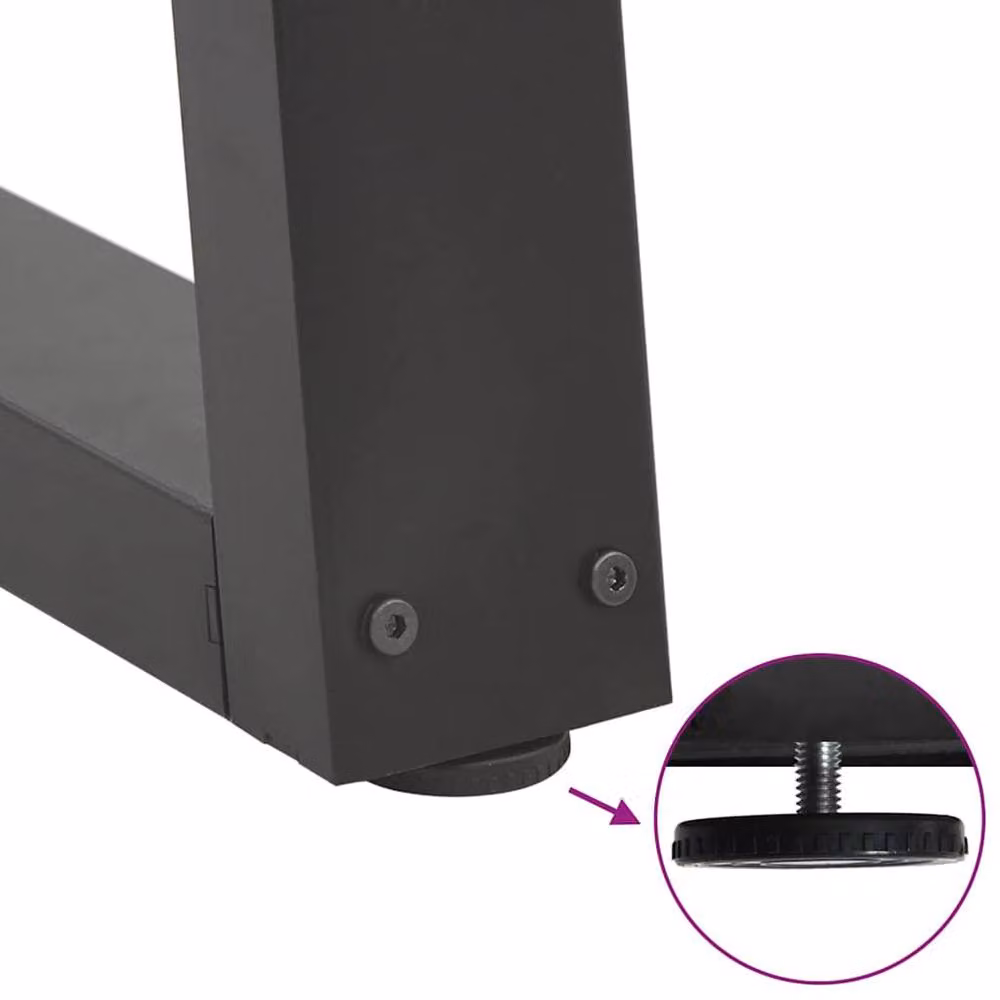 Berkfield Home V-Shape Dining Table Legs, 2 Pieces, Anthracite Steel, H: 70 x (72-73.3) cm – 3