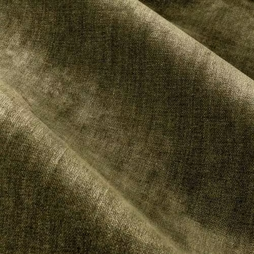 Yard Heavy Chenille Velvet Eyelet Curtains in Green, W: 168 cm, H: 229 cm – 4