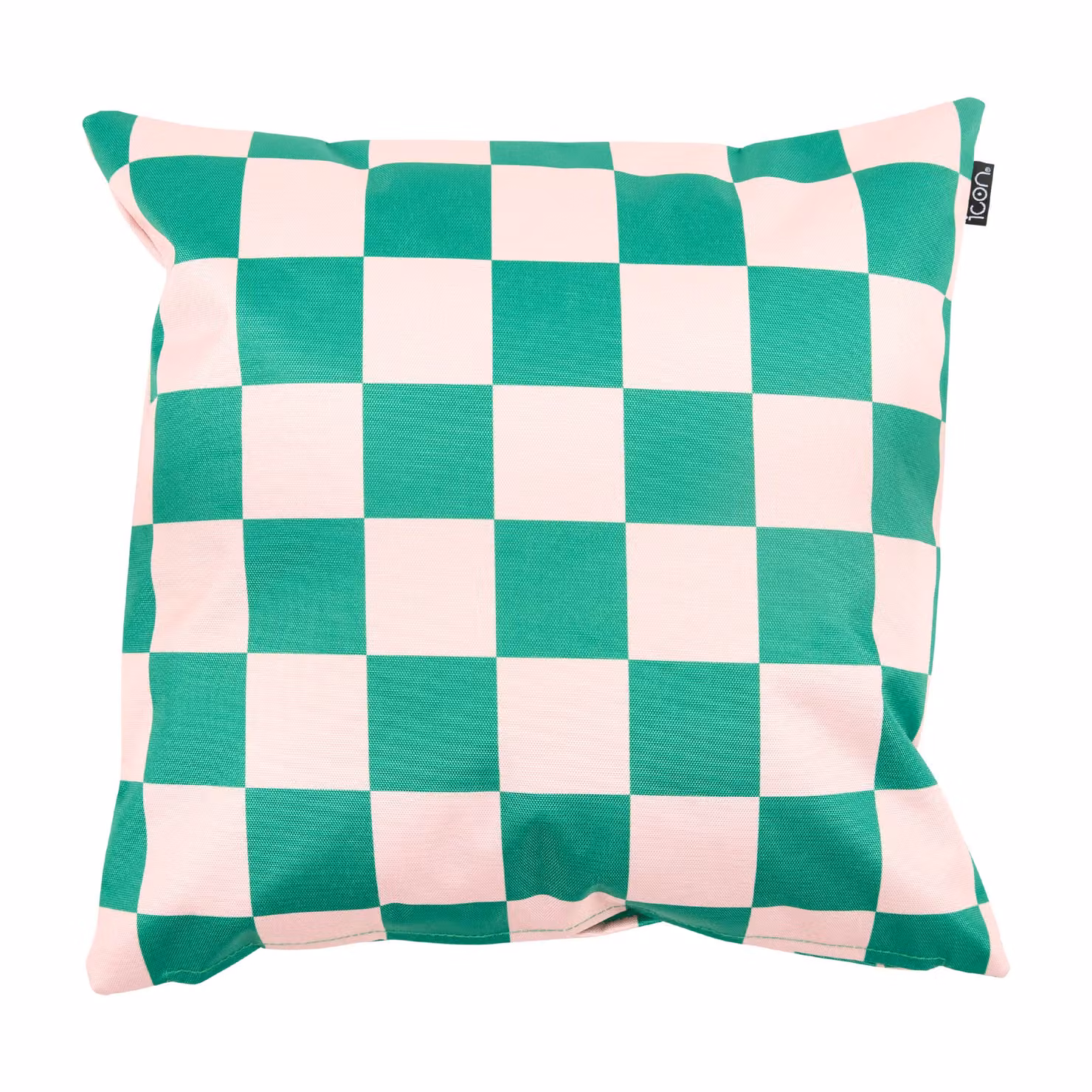 icon Green Checkerboard Waterproof Indoor and Outdoor Cushion, W/D/H: 43 x 43 x 43 cm – 2