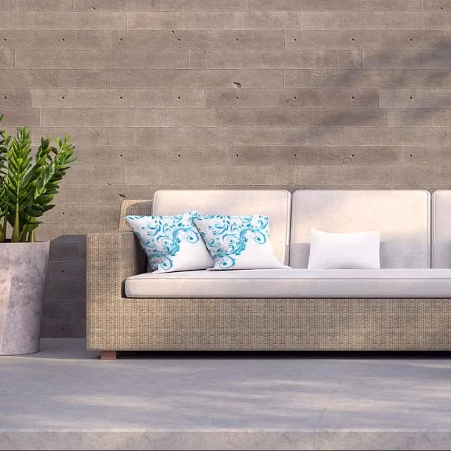Andrew Lee Swirls Graphic Square Outdoor Cushion, Blue, W: 60 cm, H: 60 cm, D: 1 cm