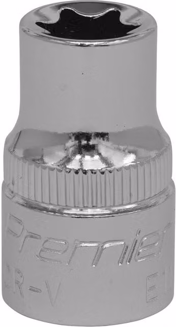 Loops E11 TRX Star Socket Bit 3/8 inch Square Drive Silver Stainless Steel