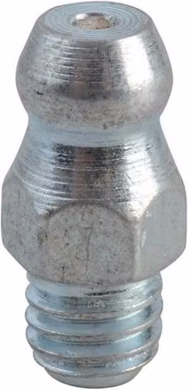 Lumatic Straight Hydraulic Nipples in Bright Silver Zinc Steel – 1