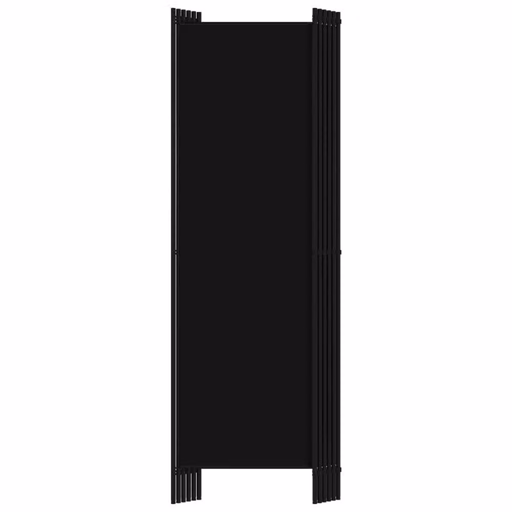 Berkfield Home 6-Panel Modern Room Divider in Black, W: 300 cm, H: 180 cm – 4