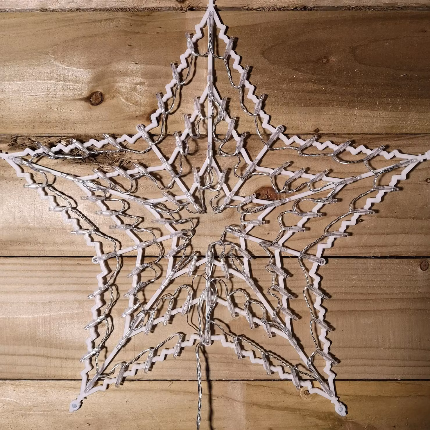Samuel Alexander Multi Colour LED Geometric Star Christmas Window Light for Indoor and Outdoor Use, 50 cm – 2
