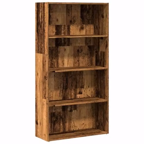vidaXL Rustic Old Wood Bookcase in Brown, W/D/H: 80 x 30 x 152 cm – 1