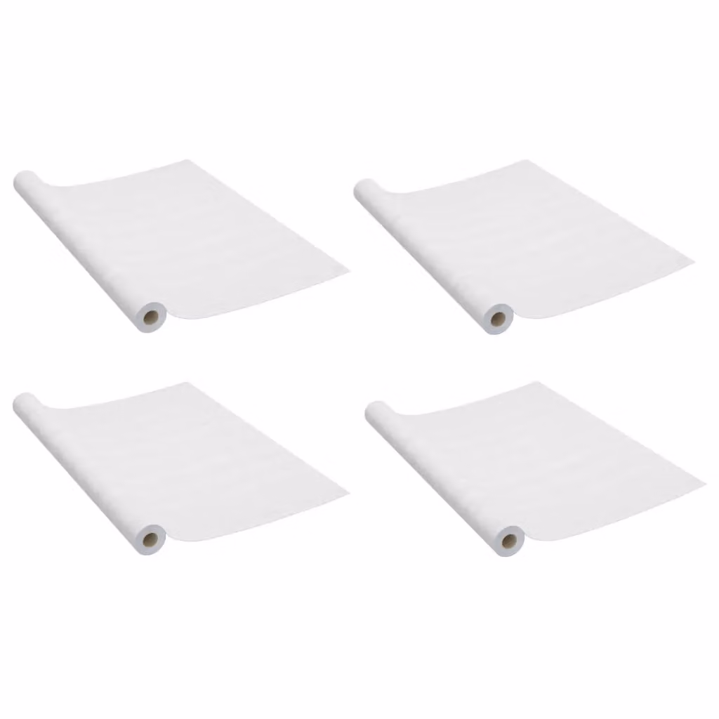Berkfield Home Self-adhesive White Wood Door Films, 4 Pack, W: 90 cm, H: 210 cm