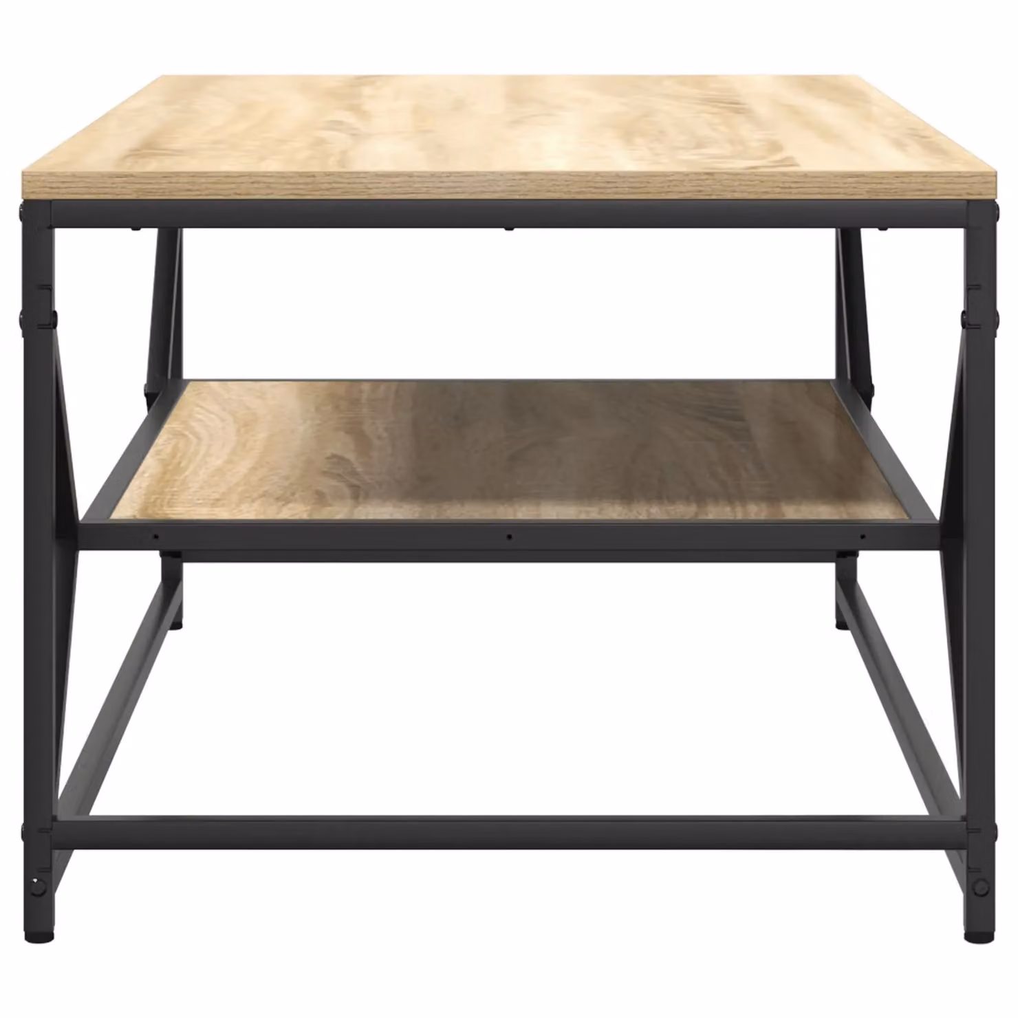 Berkfield Home Sonoma Oak Coffee Table with Shelf in Brown, W: 90 cm, D: 50 cm, H: 40 cm – 3