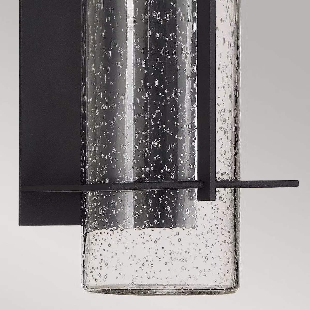 Quoizel Eames Modern LED Outdoor Wall Lamp in Black with Transparent Glass, IP44 Rated, Warm White 3000K – 3