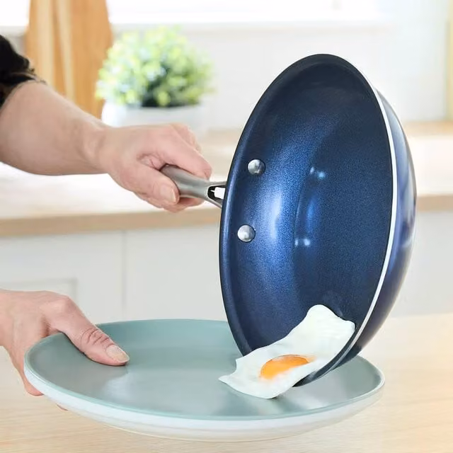 Coopers of Stortford Blue Ceramic Non-Stick Frying Pan