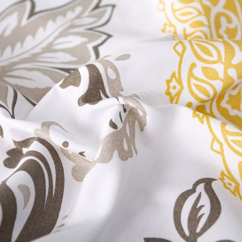 Grace Brushed Microfibre Duvet Cover and Pillowcase Set in Beige, King Size (180 x 200 cm) – 2